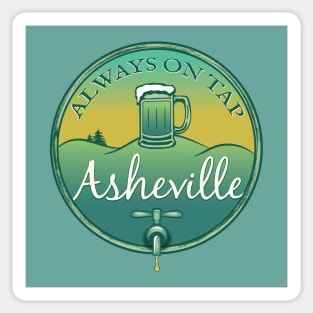 Always On Tap - Asheville Beer - Retro G 22 Sticker